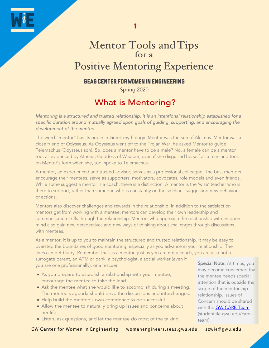 Mentoring Toolkit