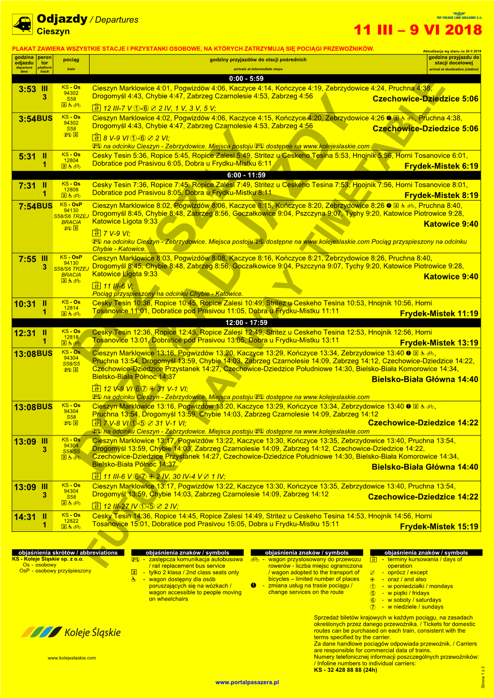 Future Railway Timetable