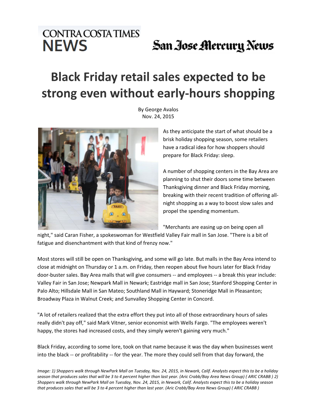 Black Friday Retail Sales Expected to Be Strong Even Without Early-Hours Shopping