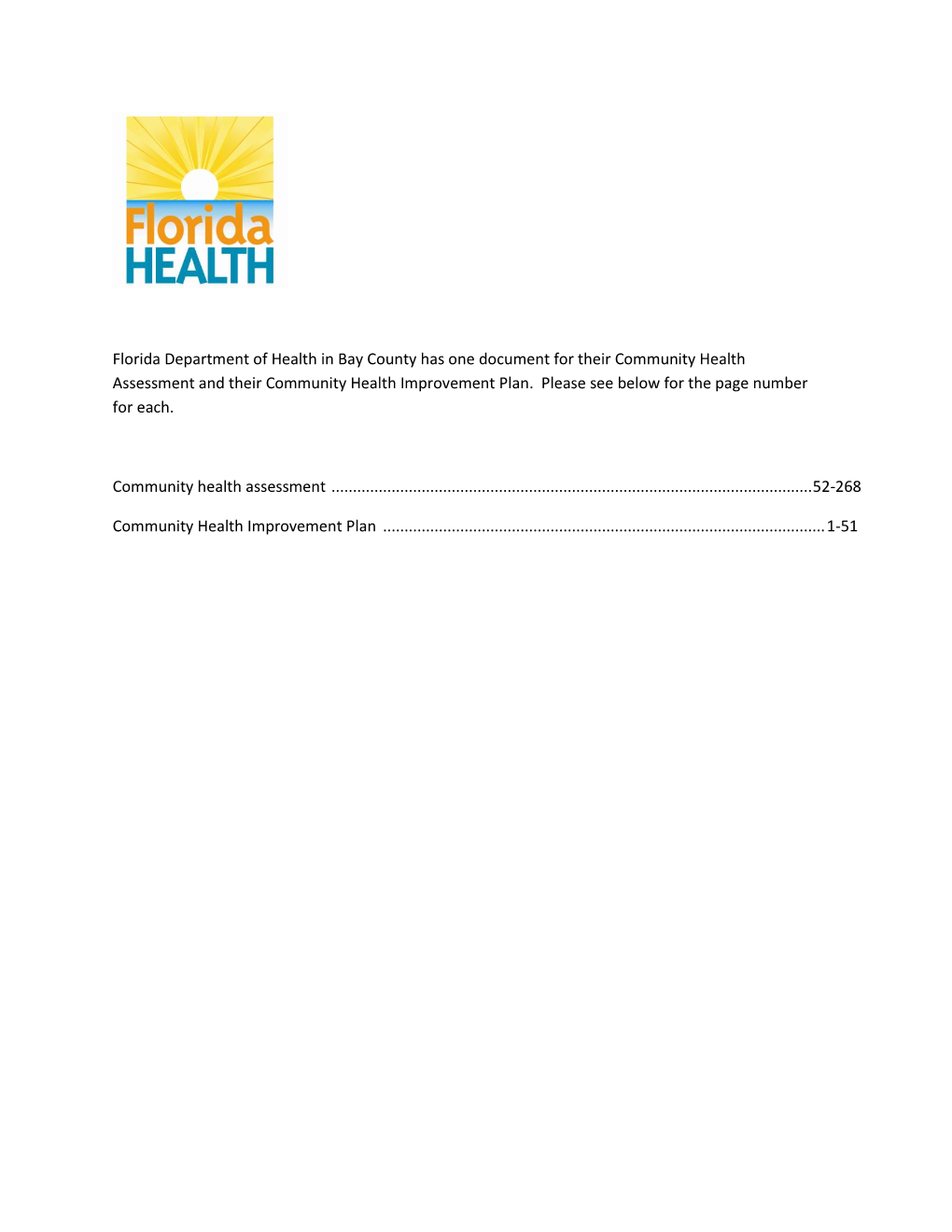 Bay County Community Health Improvement Plan