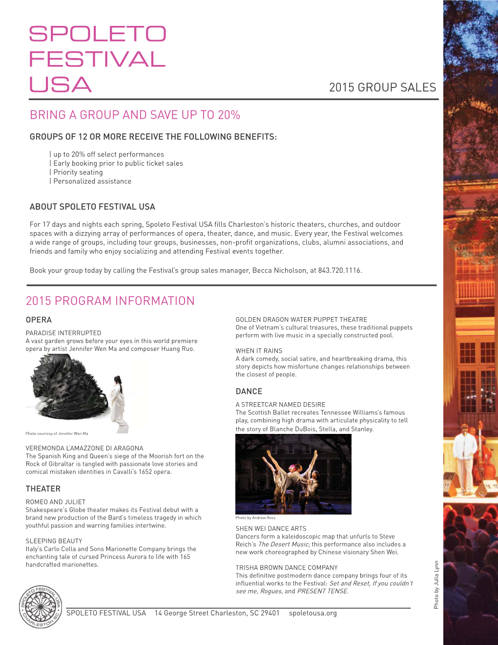 2015 SFUSA Group Sales Information.Indd