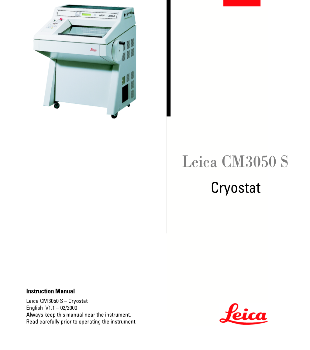 Leica CM3050 S Cryostat