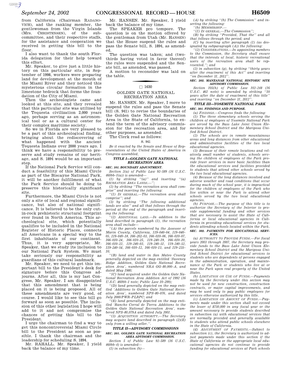 Congressional Record—House H6509