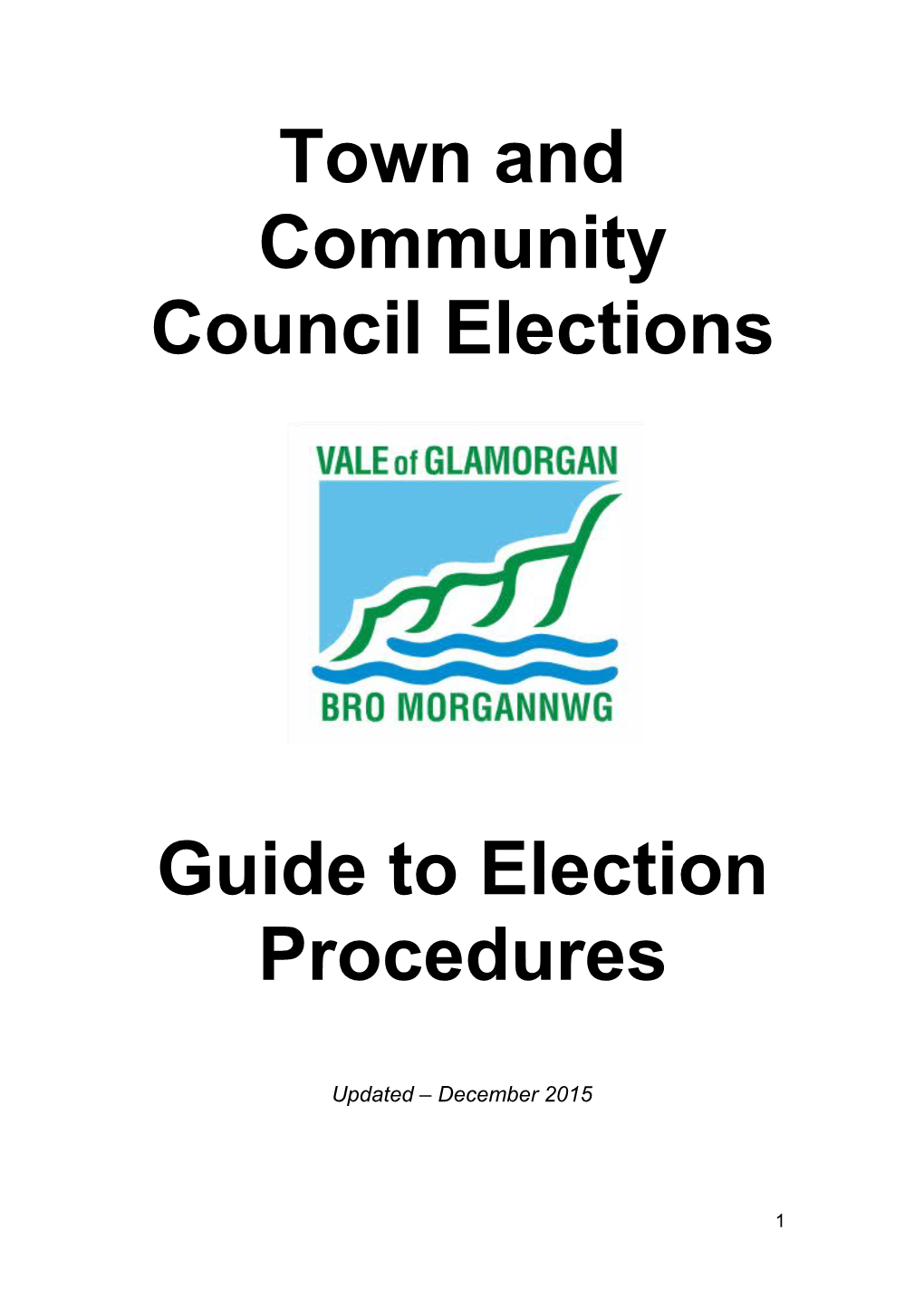 Community Councils - Guide to Elections