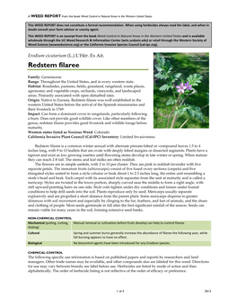 Erodium Cicutarium (L.) L’Hér