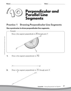 Perpendicular and Parallel Line Segments