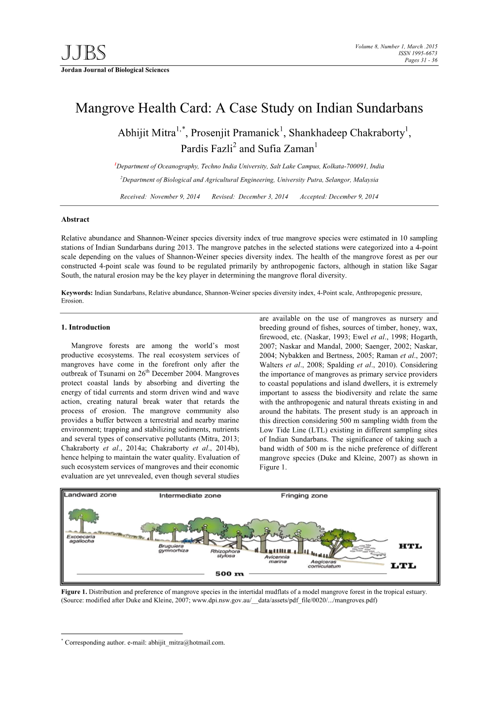 A Case Study on Indian Sundarbans