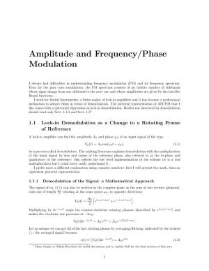 Amplitude and Frequency/Phase Modulation