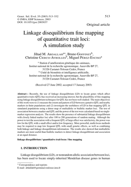 Linkage Disequilibrium Fine Mapping of Quantitative Trait Loci
