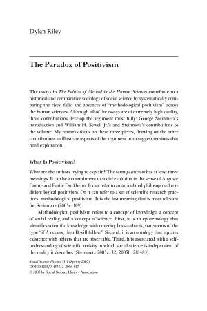 The Paradox of Positivism