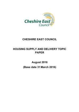Cheshire East Council Housing Supply And