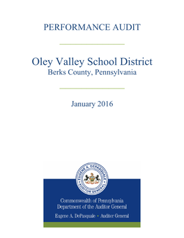 Oley Valley School District Berks County, Pennsylvania ______