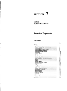 Public Accounts of Canada, 1988