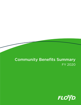 Community Benefits Summary