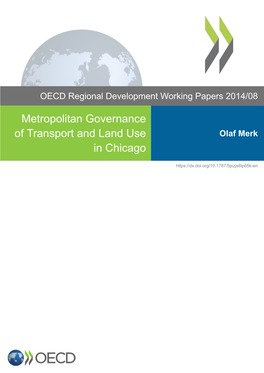 Metropolitan Governance of Transport and Land Use in Chicago