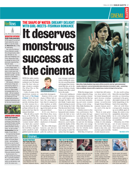 CINEMA the SHAPE of WATER: DREAMY DELIGHT Reelnews with GIRL-MEETS-FISHMAN ROMANCE