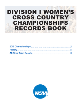 Division I Women's Cross Country Championships Records Book