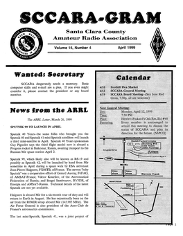 SCCARA-GRAM Santa Clara County Amateur Radio Association