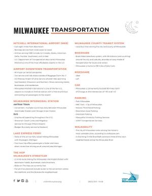 Milwaukee Transportation