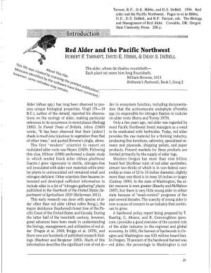 Red Alder and the Pacific Northwest. Pages Ix-Xi in Hibbs, D.E., D.S