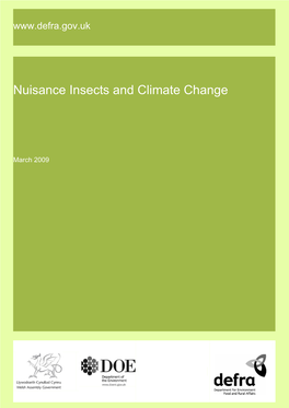 Nuisance Insects and Climate Change