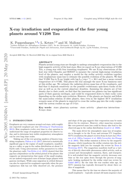 X-Ray Irradiation and Evaporation of the Four Young Planets Around V1298 Tau