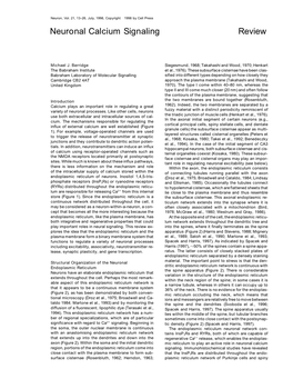 Neuronal Calcium Signaling Review