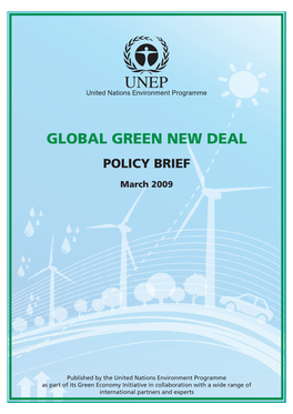 UNEP GGND Policy Brief