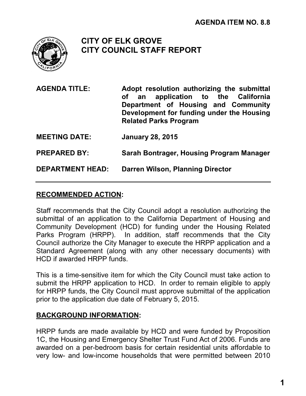 Housing Project Cover Sheet, of All Units Contained in This Application