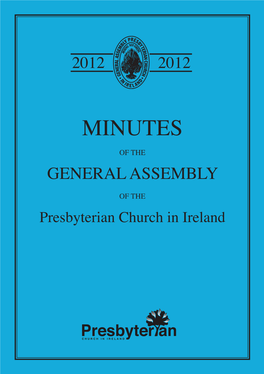 Minutes of the General Assembly 2012