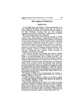 105 the Anglican Wimberites Stephen Hunt in the United States, John