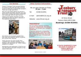 Tenbury Transport Trust March 2015