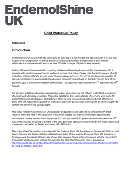 ESG Child Protection Policy