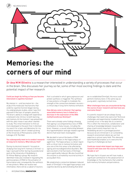 Memories: the Corners of Our Mind