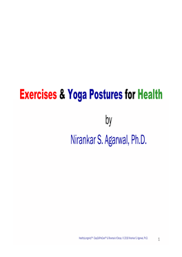 Exercises & Yoga Postures for Health