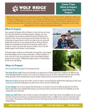 Canoe Trips: What to Expect and How to Prepare