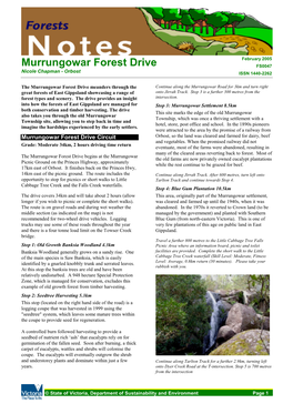 Murrungowar Forest Drive FS0047 Nicole Chapman - Orbost ISSN 1440-2262