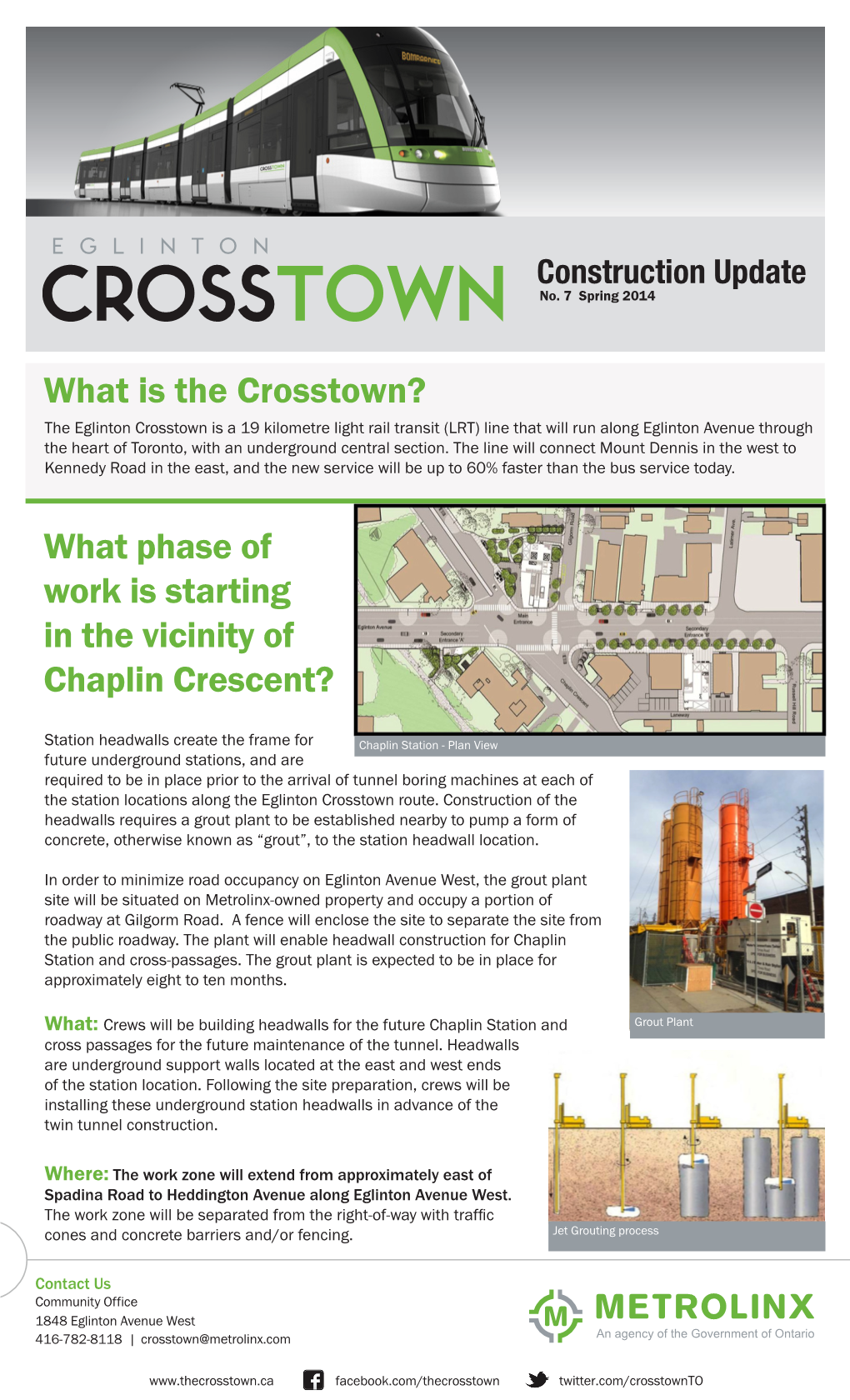 What Is the Crosstown? What Phase of Work Is Starting in the Vicinity Of