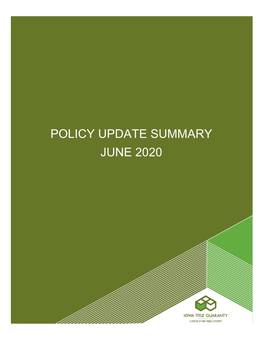 Proposed Policy Changes 2020-2021