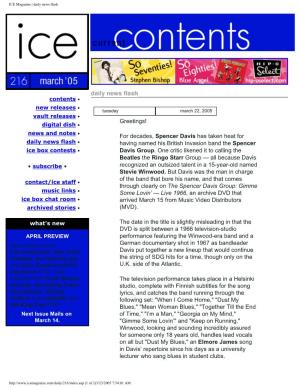 ICE Magazine | Daily News Flash