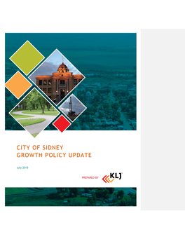 City of Sidney Growth Policy Update