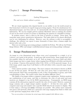 Chapter 2 Image Processing I. Image Fundamentals