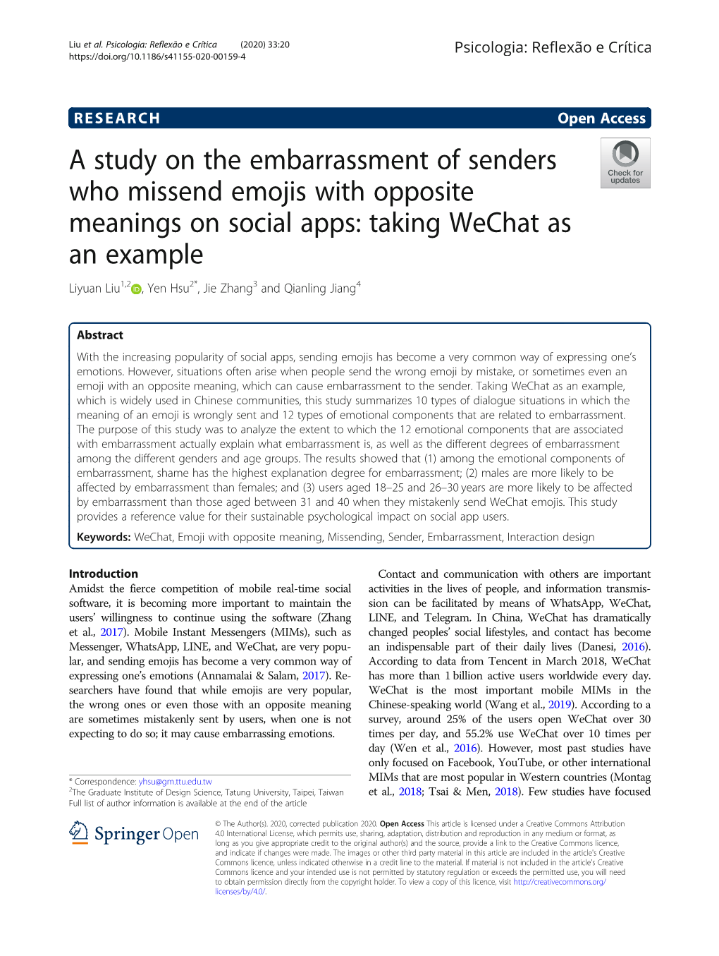 A Study on the Embarrassment of Senders Who Missend Emojis With