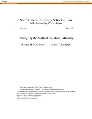 Untangling the Myth of the Model Minority