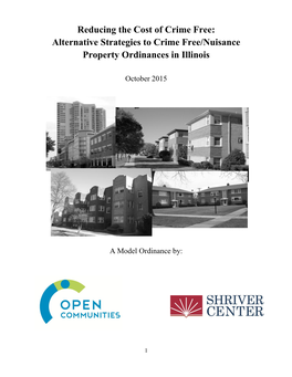 Alternative Strategies to Crime Free/Nuisance Property Ordinances in Illinois