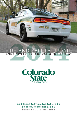 Fire and Safety Update And2014 University Drug/Alcohol Policy