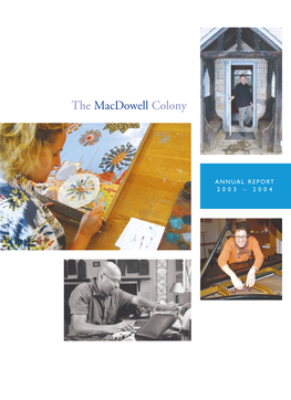 Macdowell 2004 Annual Report