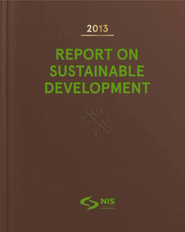 Report on Sustainable Development 2013 2013 Report on Sustainable Development