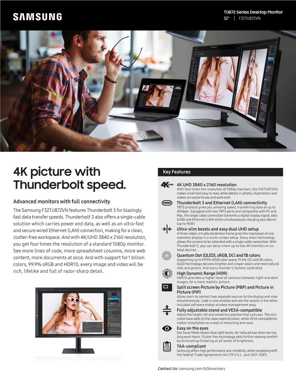 4K Picture with Thunderbolt Speed