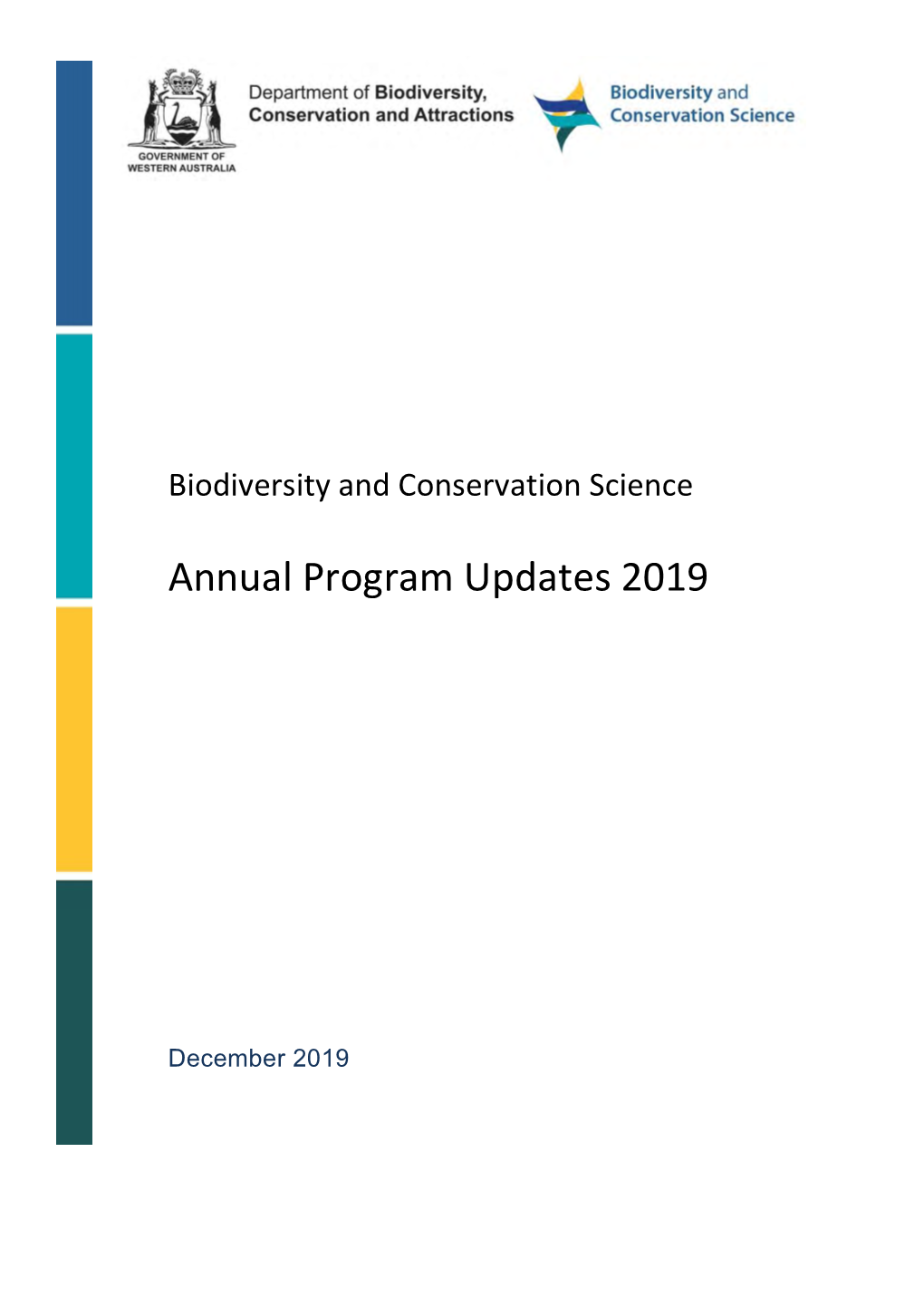 Annual Program Updates 2019